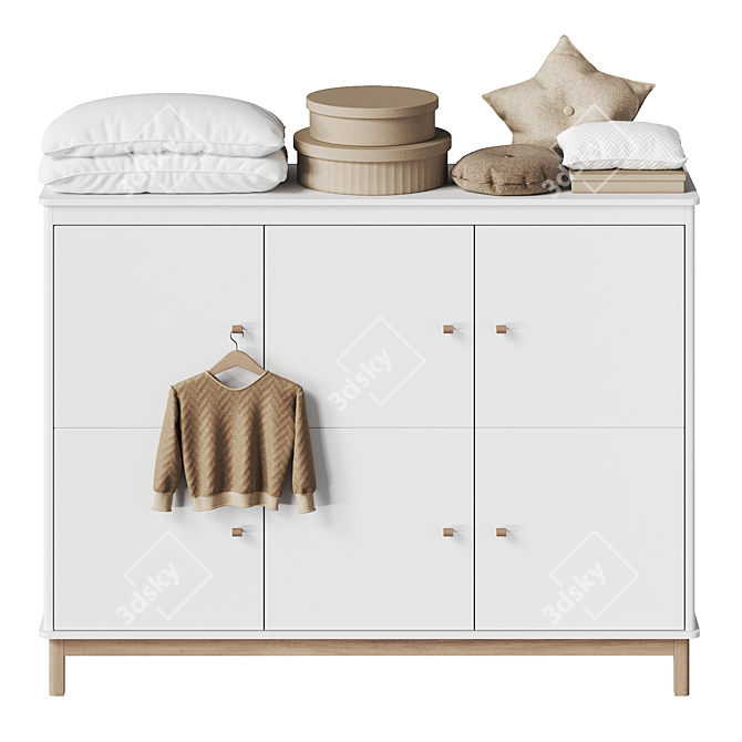 Ellipse Low Wardrobe Classic 3D model image 2