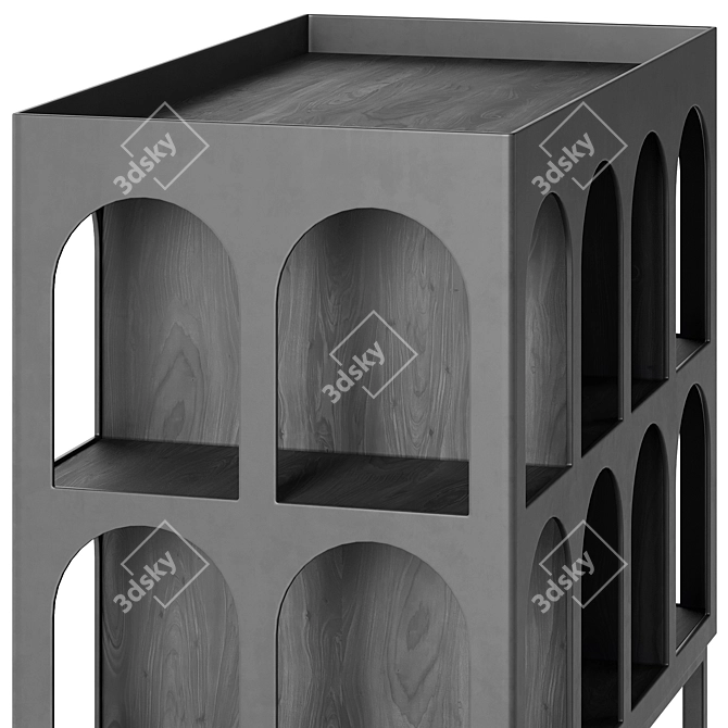 Island Cabinets Set in Sizes 3D model image 3