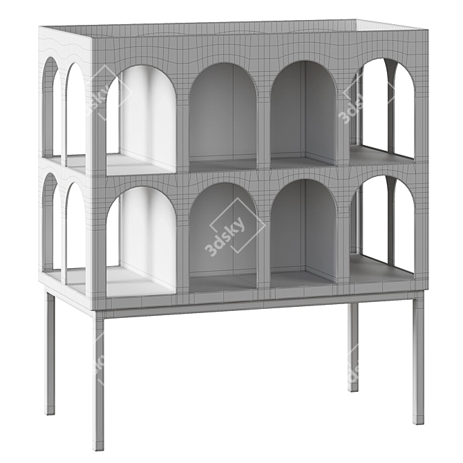 Island Cabinets Set in Sizes 3D model image 4