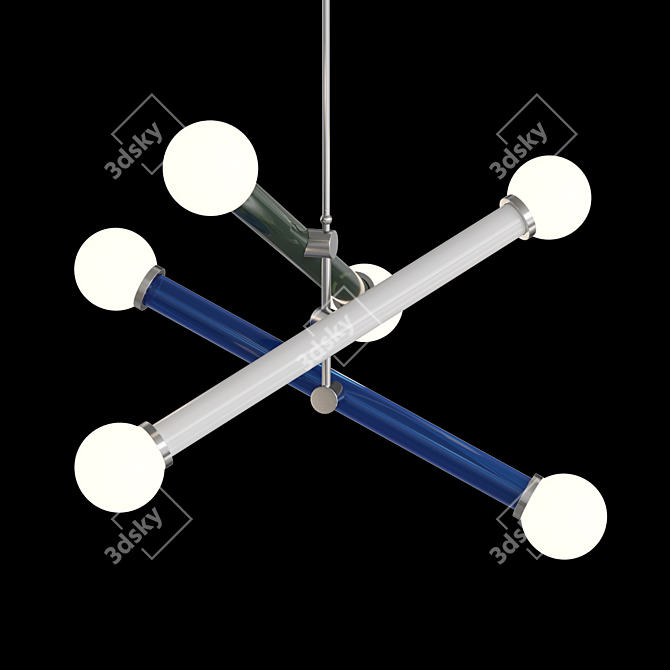 Contemporary Design Luter Chandelier 3D model image 3