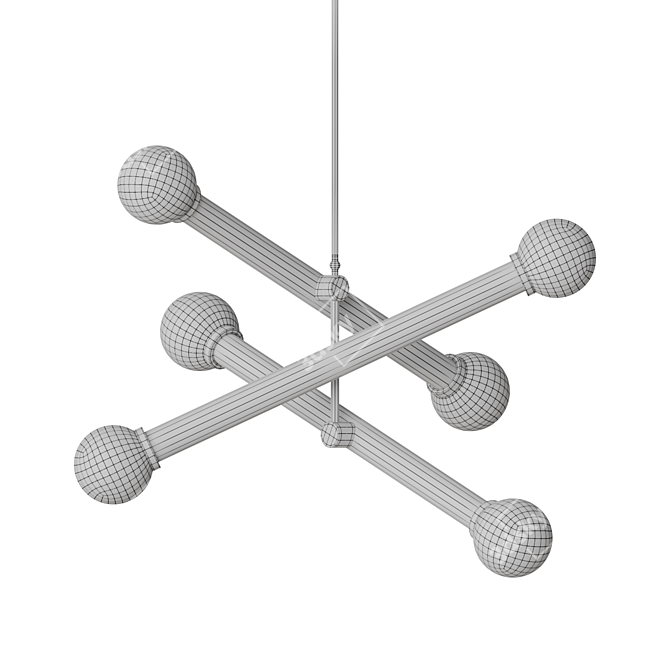 Contemporary Design Luter Chandelier 3D model image 4