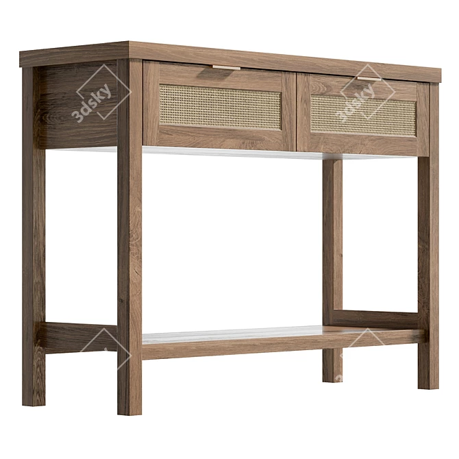 Tropical-inspired Console Table 3D model image 4