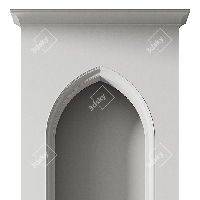 Customizable Model Arabic Arch 3D model image 3