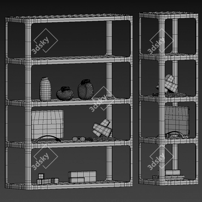 Title: Minimalistic Storage Solution 3D model image 2