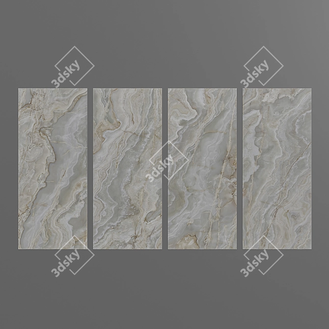 Elegant ONIX SLF Ceramic Tile 3D model image 3