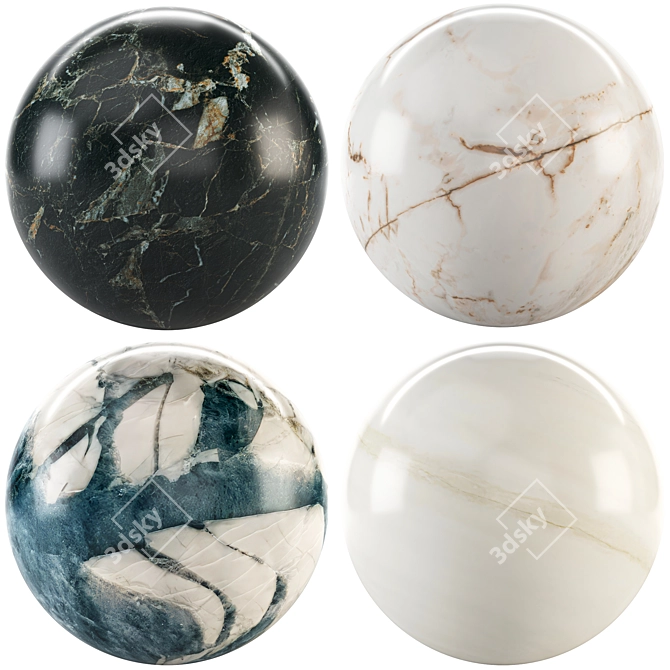 Marble Texture Collection Bundle 3D model image 1