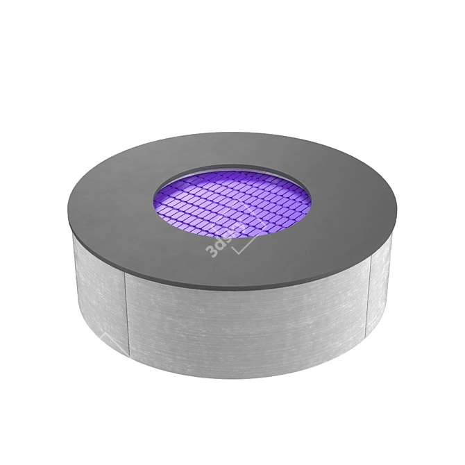 Compact Circle In-ground Trampoline 3D model image 1