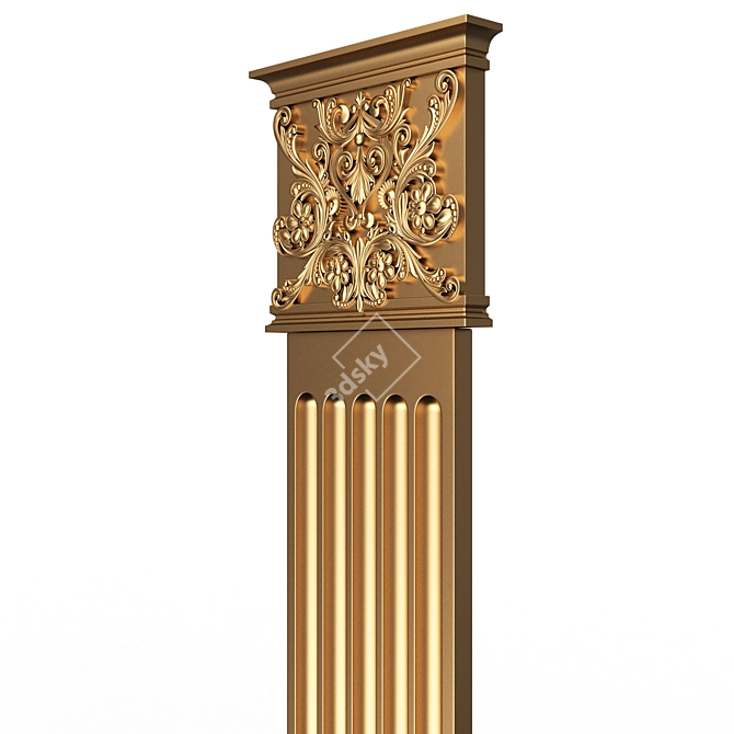  3D Column Capital 0901 Model 3D model image 3