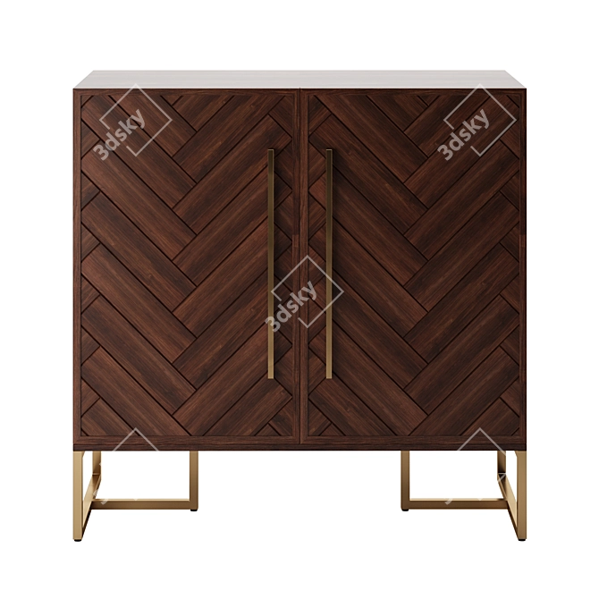 Bruno Wine Cabinet - Artfabric 3D model image 2