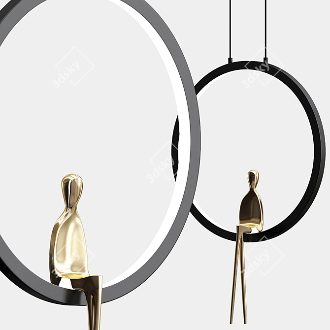 Modern Model Pendant Lamp by Venumblack 3D model image 2