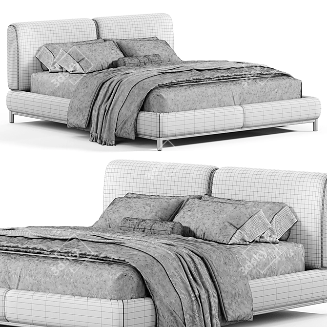 Margot Bed 2015 Edition Home 3D model image 4