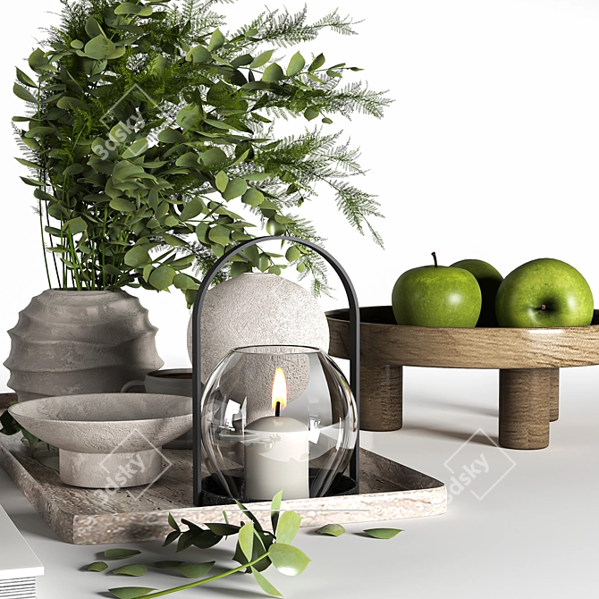 Decorative Set 027, Modern Design 3D model image 3