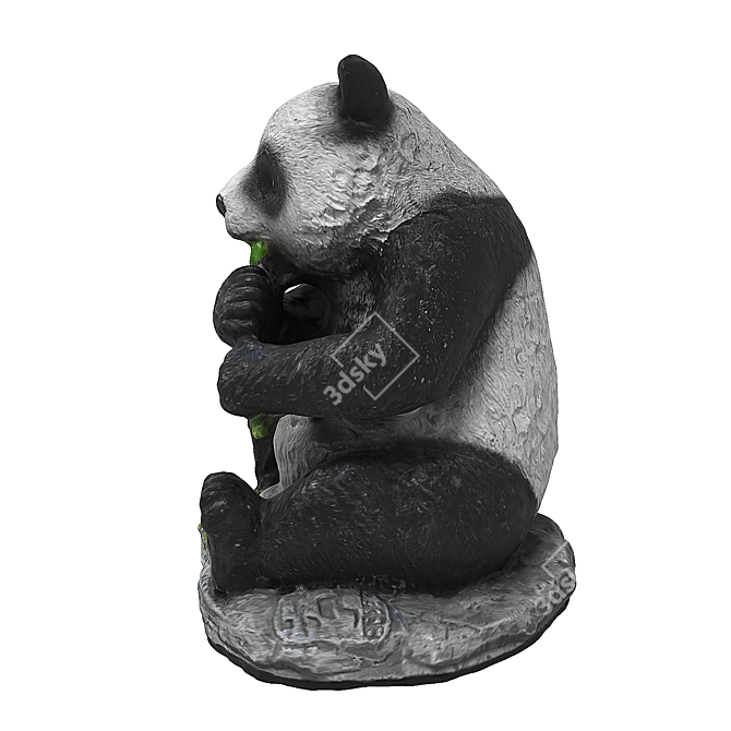 Panda Decorative Statue Figurine 3D model image 3