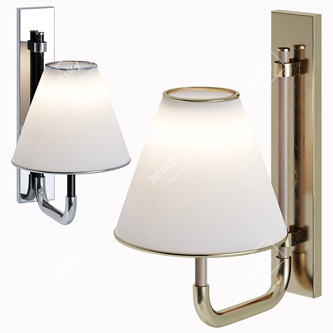 Rigby Small Sconce by Visual Comfort 3D model image 1