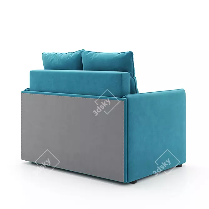 Solo Sofa, Compact Size, Stylish 3D model image 3