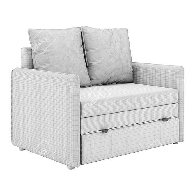 Solo Sofa, Compact Size, Stylish 3D model image 7