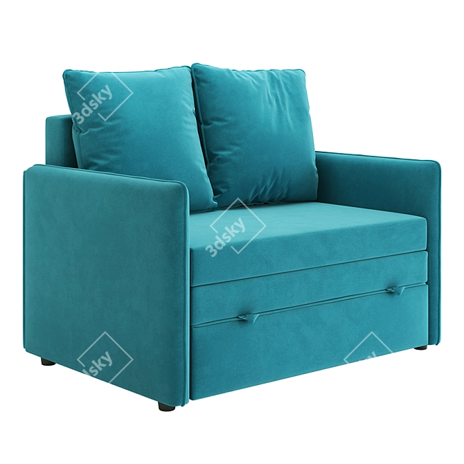 Solo Sofa, Compact Size, Stylish 3D model image 8