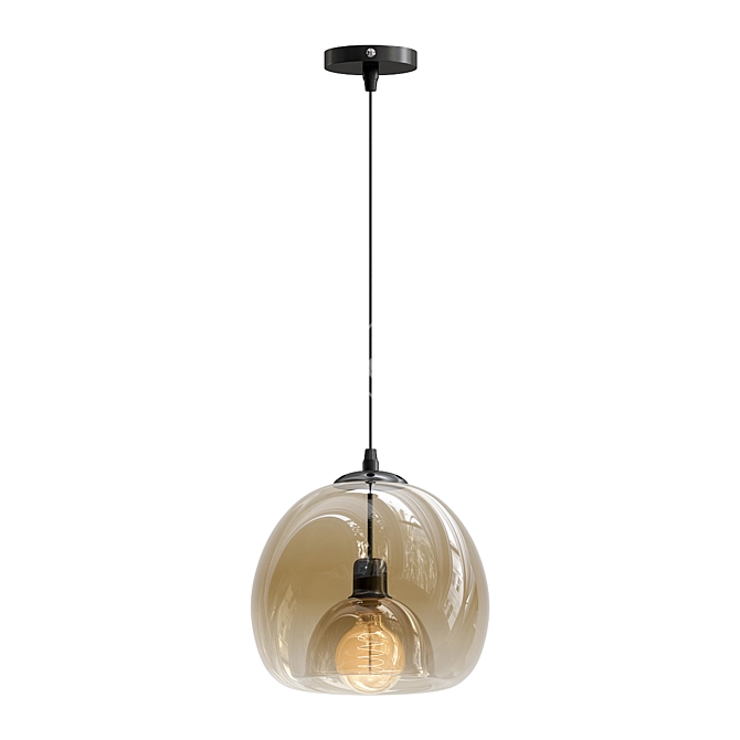 Sleek Focus Pendant Lamp 3D model image 1