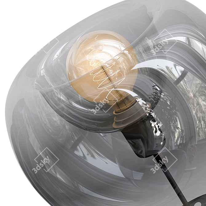 Sleek Focus Pendant Lamp 3D model image 3