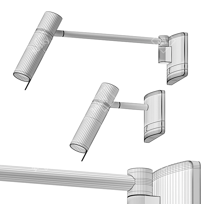 Modern Swing Arm Sconce - Astro Lighting 3D model image 3