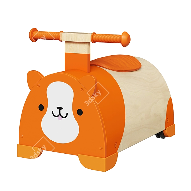 Janod Hamster Ride-On Toy 3D model image 2