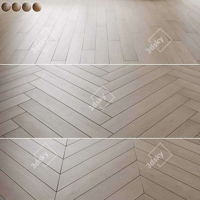 Exquisite Bauwerk Parquet Board 3D model image 8