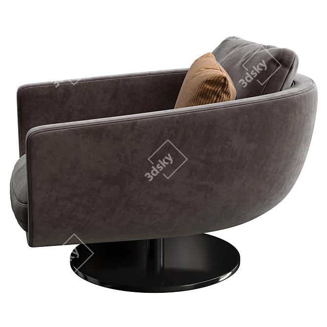 Modern Montreal Armchair: Artistic Design 3D model image 2