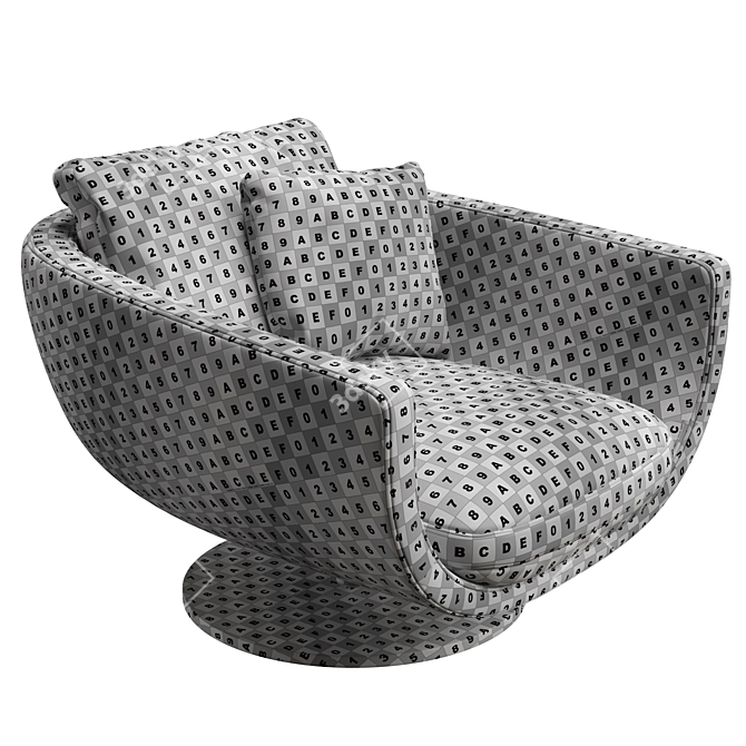 Modern Montreal Armchair: Artistic Design 3D model image 7