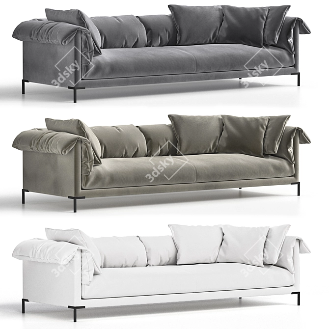 Modern Sofa by Stefano Spessotto 3D model image 1