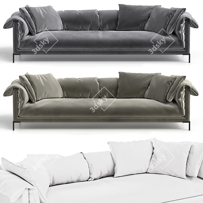 Modern Sofa by Stefano Spessotto 3D model image 2