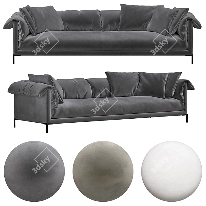 Modern Sofa by Stefano Spessotto 3D model image 7