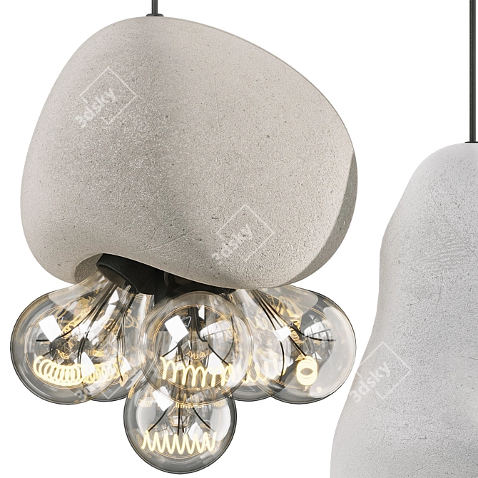 MAKHNO MEDUSA Pendant Lamp, Quad Mesh 3D model image 2