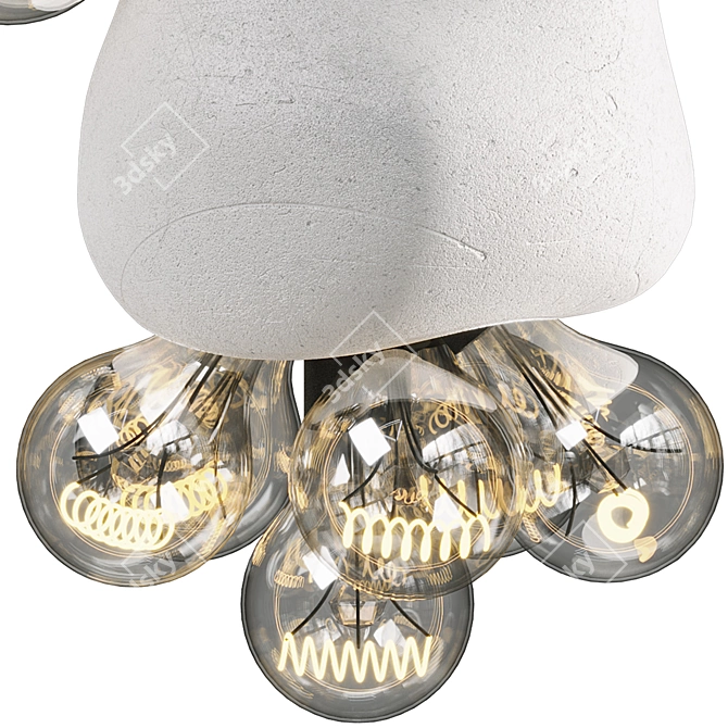 MAKHNO MEDUSA Pendant Lamp, Quad Mesh 3D model image 3