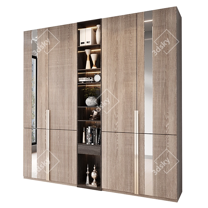 Large Wardrobe Decor 2015 Set 3D model image 2