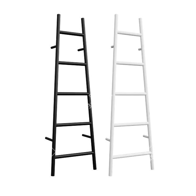 Modern Ladder Towel Warmer Set 3D model image 2