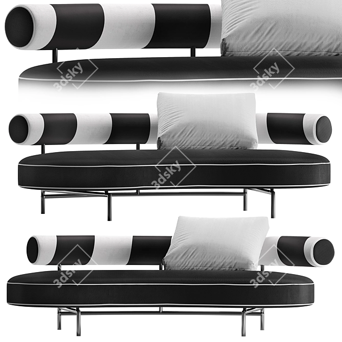 Flexform Supermax Sofa 3D model image 1