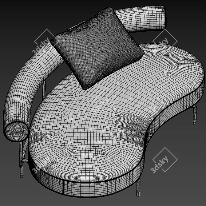 Flexform Supermax Sofa 3D model image 3