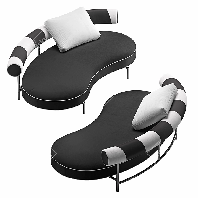 Flexform Supermax Sofa 3D model image 5