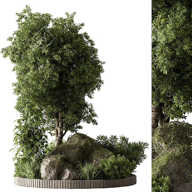 Greenery Collection Outdoor Plants 3D model image 2