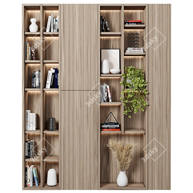 Modular High-Quality Storage Shelving 3D model image 1