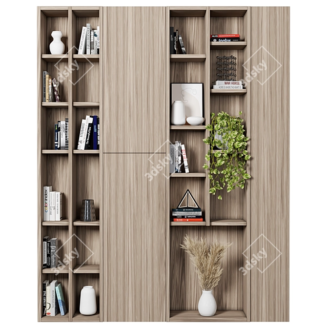 Modular High-Quality Storage Shelving 3D model image 2