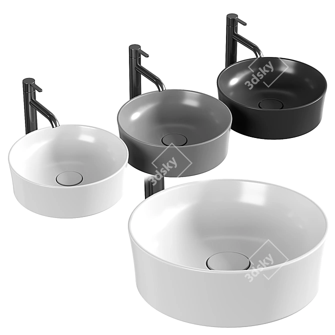 BOCCHI Vessel Sink Collection 3D model image 1