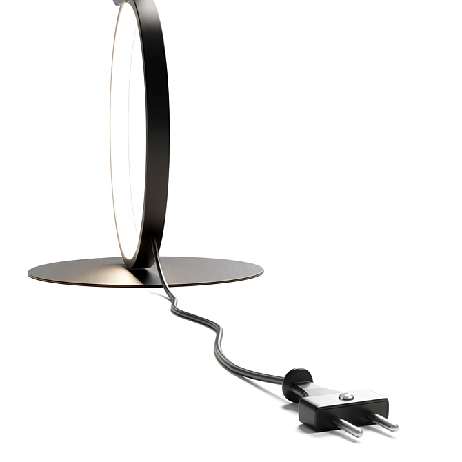  Modern Ring Tall Floor Lamp 3D model image 4