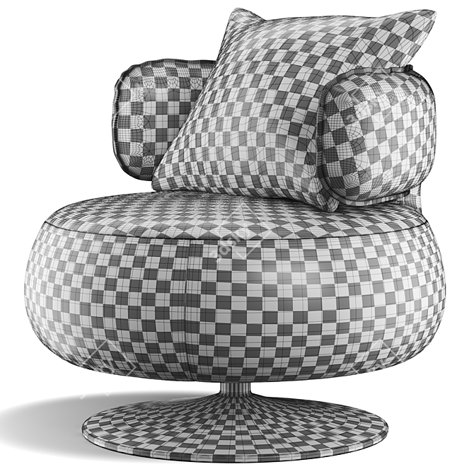 Moderno Lounge Chair, 3D Model 3D model image 3