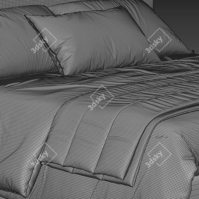 Modern Joquer Ivy Bed 3D 3D model image 3