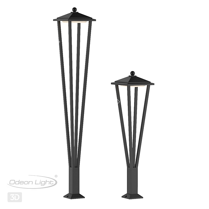 Bearitz LED Outdoor Wall Light 3D model image 1