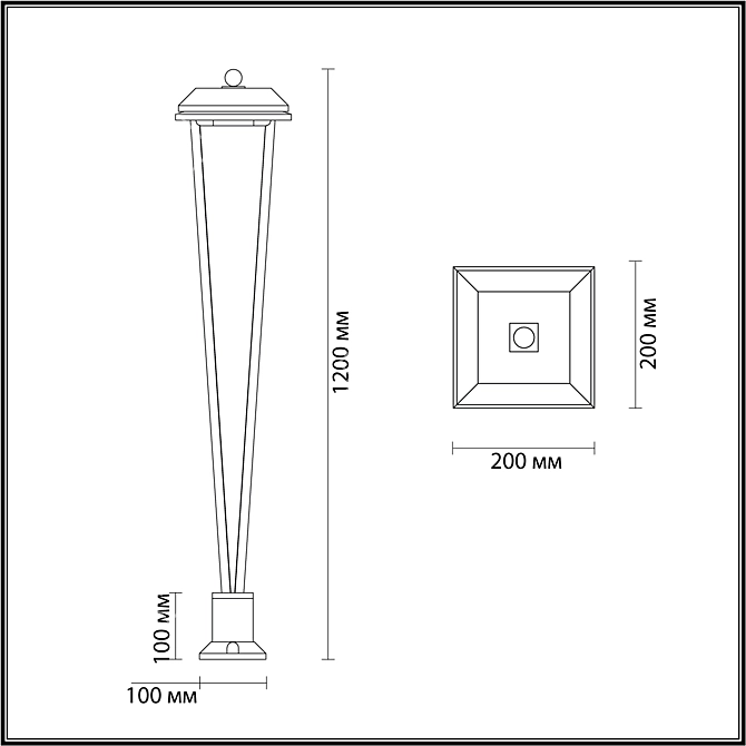 Bearitz LED Outdoor Wall Light 3D model image 3