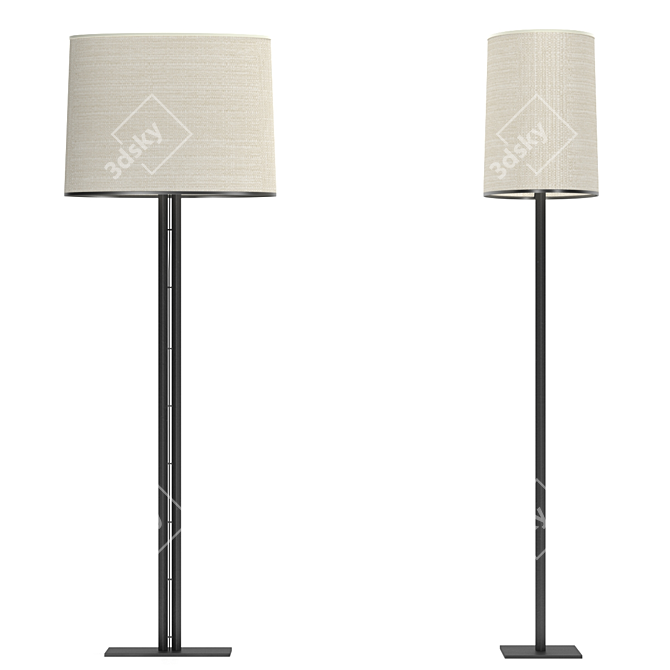 Contemporary Bruno Bakar Floor Lamp 3D model image 1