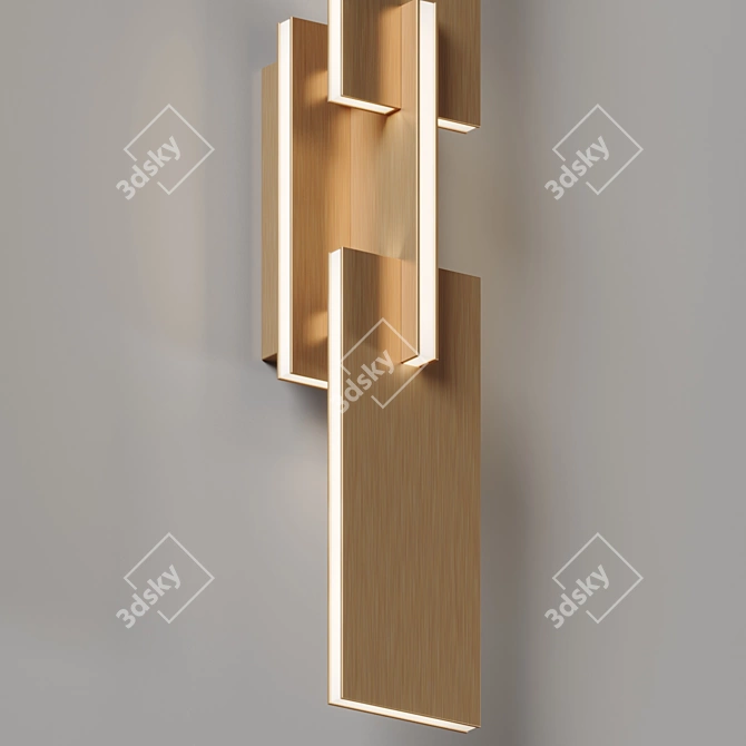 Amari LED Wall Sconce: Artful Illumination 3D model image 4