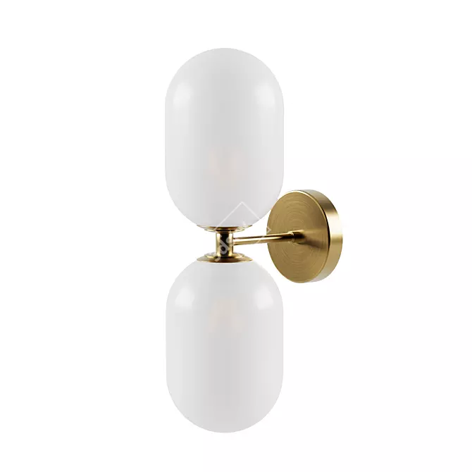 Freya Crystal Wall Sconce 3D model image 1